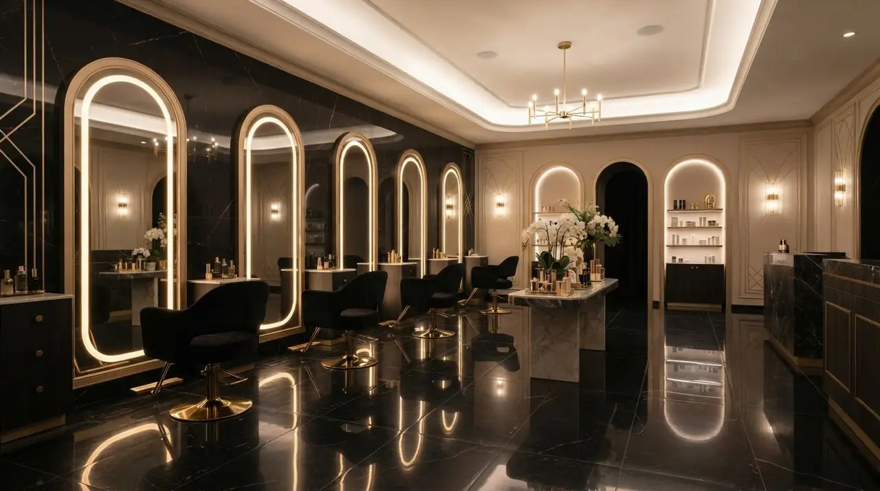 Intérieur du salon VIP Beauty Center (photo d’illustration)